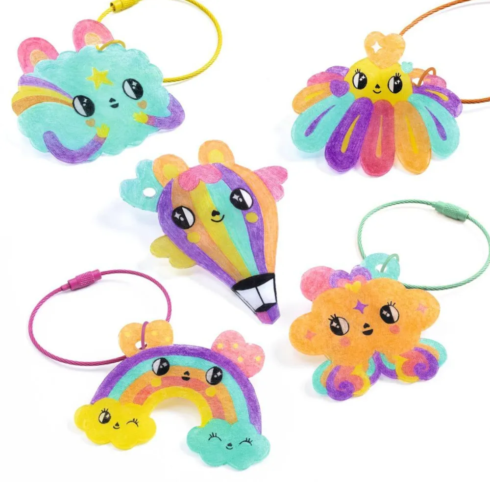 Djeco Artistic llaveros Kawaii ·*Niños Kit De Manualidades