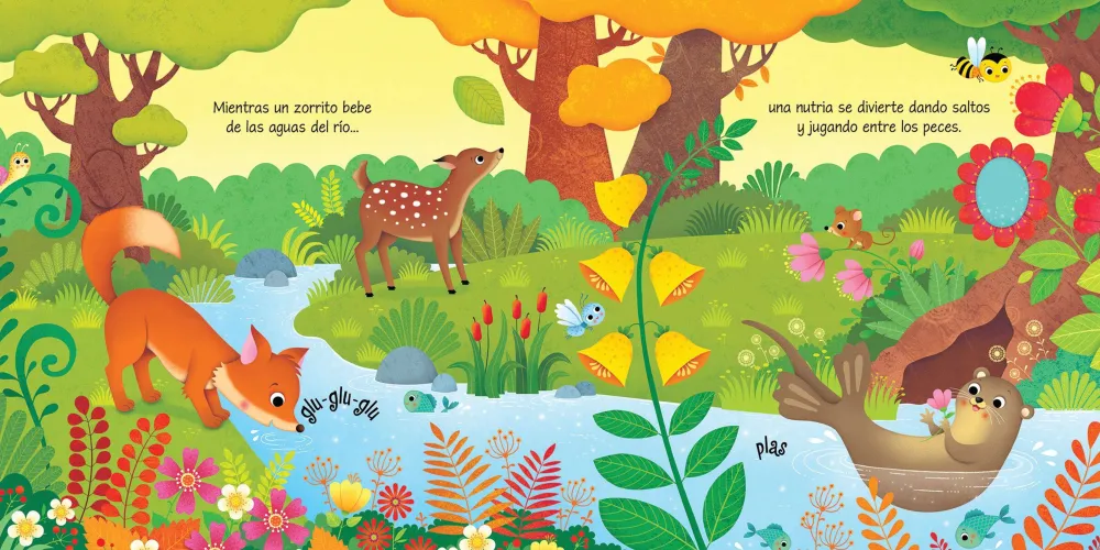Usborne Así suena el bosque*Niños Libros Musicales Y Con Sonido|Libros Manipulativos