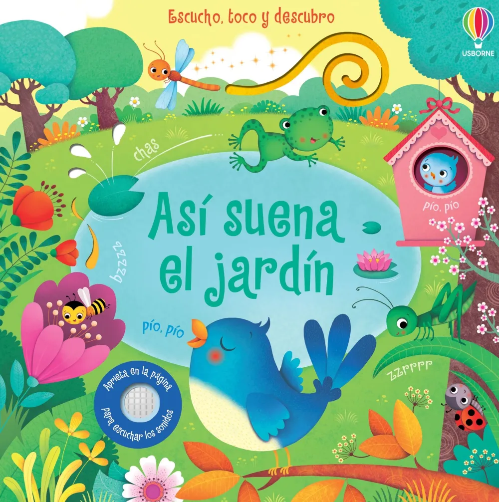 Usborne Así suena el jardín*Niños Libros Musicales Y Con Sonido|Libros Manipulativos