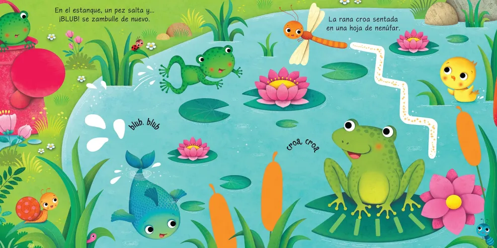 Usborne Así suena el jardín*Niños Libros Musicales Y Con Sonido|Libros Manipulativos