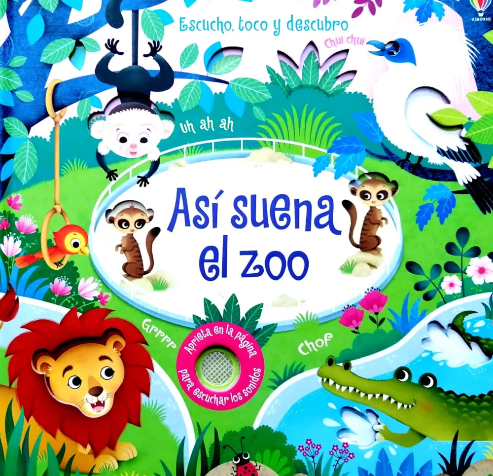 Usborne Así suena el zoo*Niños Libros Musicales Y Con Sonido|Libros Manipulativos