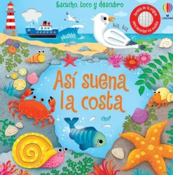 Usborne Así suena la costa*Niños Libros Musicales Y Con Sonido|Libros Manipulativos