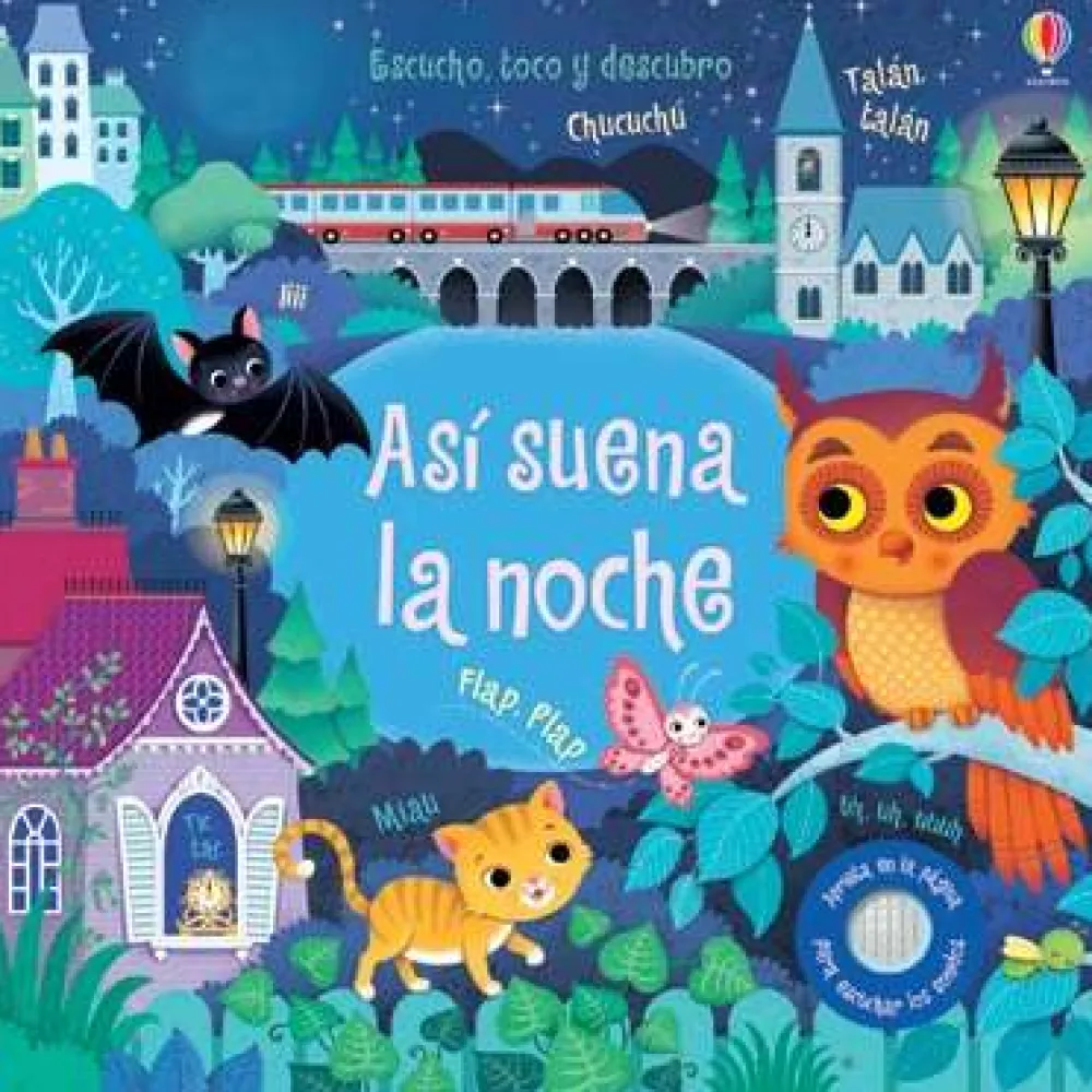 Usborne Así suena la noche*Niños Libros Musicales Y Con Sonido|Libros Manipulativos