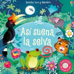 Usborne Así suena la selva*Niños Libros Musicales Y Con Sonido|Libros Manipulativos