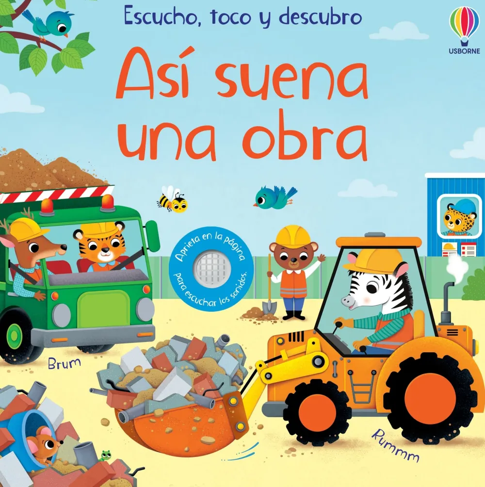 Usborne Así suena una obra*Niños Libros Musicales Y Con Sonido|Libros Manipulativos