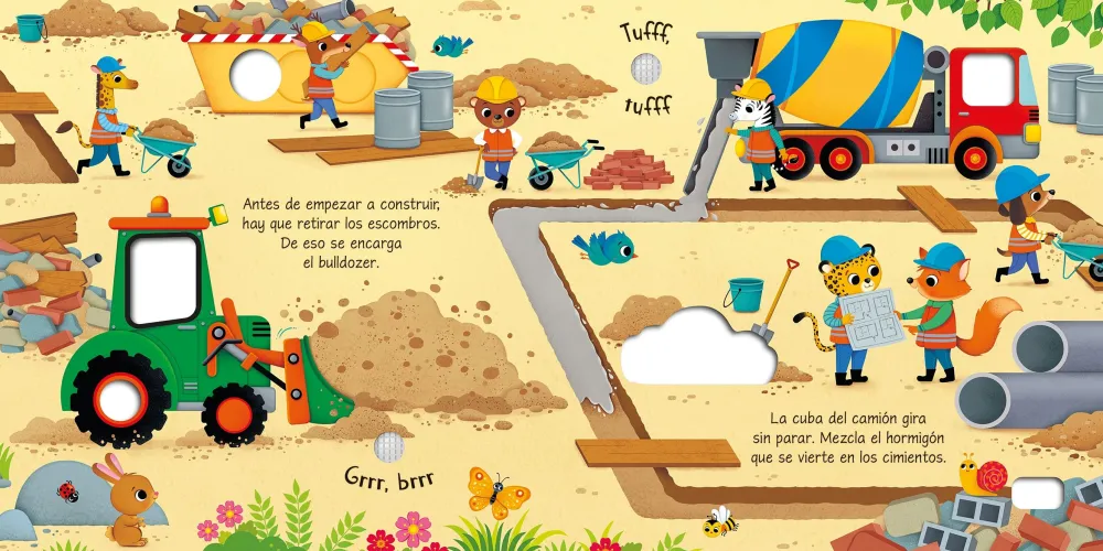 Usborne Así suena una obra*Niños Libros Musicales Y Con Sonido|Libros Manipulativos