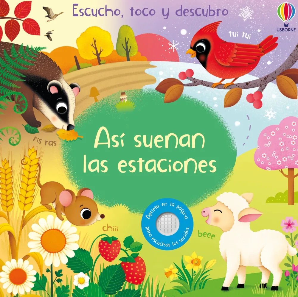 Usborne Así suenan Las Estaciones*Niños Libros Musicales Y Con Sonido|Libros Manipulativos