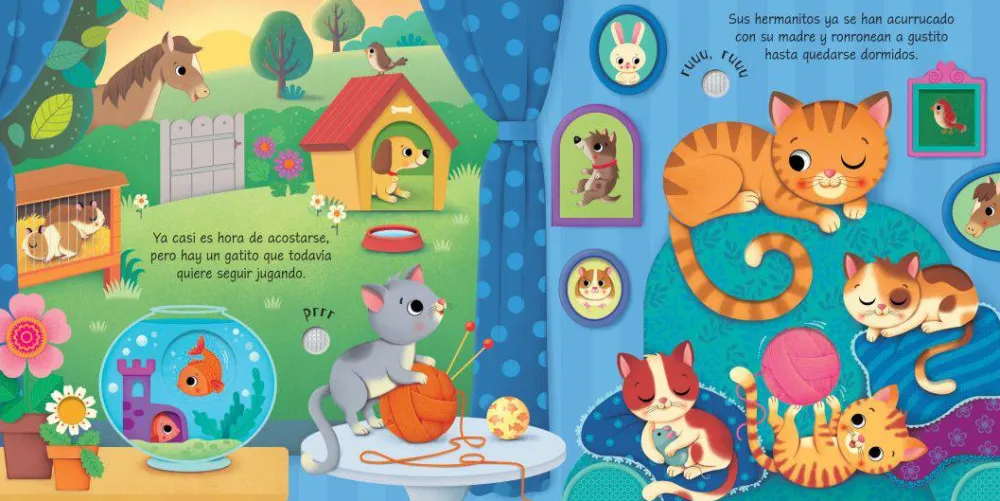 Usborne Así suenan las mascotas*Niños Libros Musicales Y Con Sonido|Libros Manipulativos