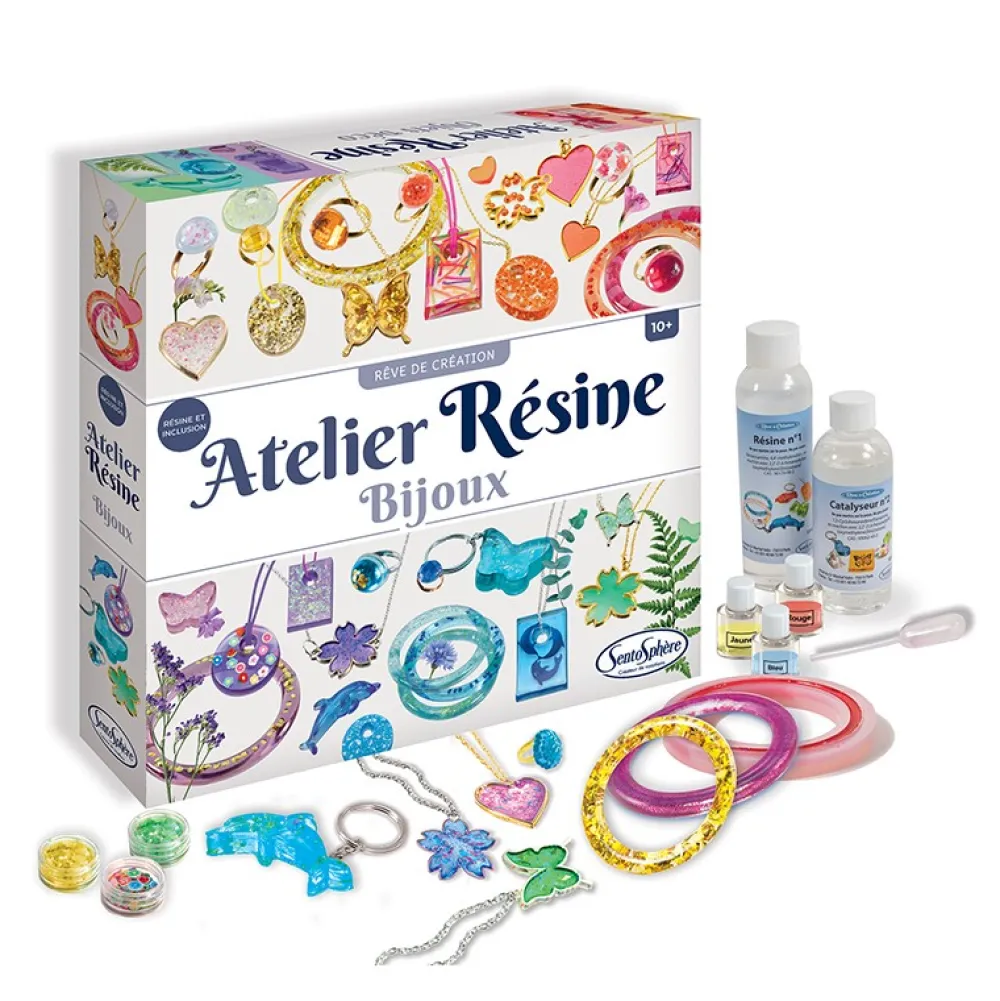 Sentosphère Atelier Joyas de resina*Niños Kit De Manualidades