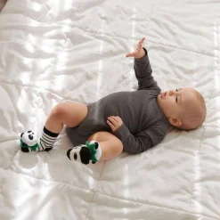 Attipas Stimulation Socks Panda*Niños Juguetes De Estimulación Para Bebé|Sonajeros