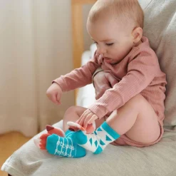 Attipas Stimulation Socks Fox*Niños Juguetes De Estimulación Para Bebé|Sonajeros