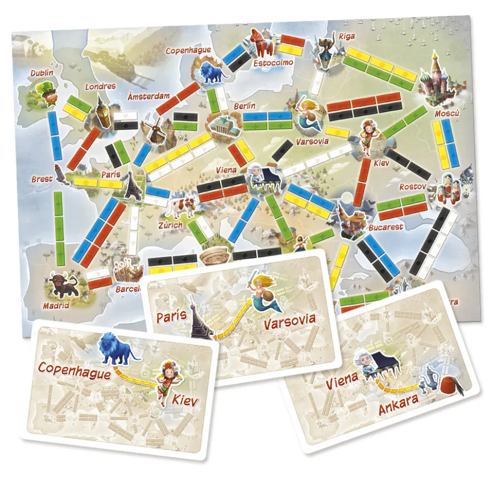 Asmodee Aventureros al tren - El primer viaje ·*Niños Juegos Asmodee|Juegos De Mesa De Viaje