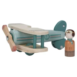 Little Dutch Avión madera FSC ·*Niños Juguetes Waldorf|Juguetes Montessori