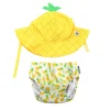 Zoocchini Bañador y gorro Piña*Niños Conjuntos De Verano|Bañador Para Niños