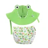 Zoocchini Bañador y gorro Cocodrilo*Niños Conjuntos De Verano|Bañador Para Niños