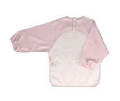 Tutete Babero con Mangas Leaves Pink* Baberos·Baberos Con Mangas|Baberos Con Mangas