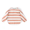 Done by Deer Babero con Mangas Stripes Papaya ·* Baberos·Baberos Con Mangas|Baberos Con Mangas