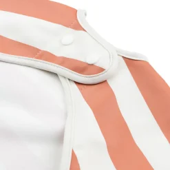 Done by Deer Babero con Mangas Stripes Papaya ·* Baberos·Baberos Con Mangas|Baberos Con Mangas