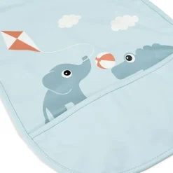 Done by Deer Babero con velcro Playground Blue ·* Baberos·Baberos De Silicona|Baberos De Silicona