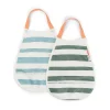 Done by Deer Babero Pullover Stripes Blue/Green ·* Baberos·Baberos Plastificados|Baberos Plastificados