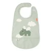Done by Deer Babero Velcro Happy Clouds Green ·* Baberos·Baberos De Silicona|Baberos De Silicona