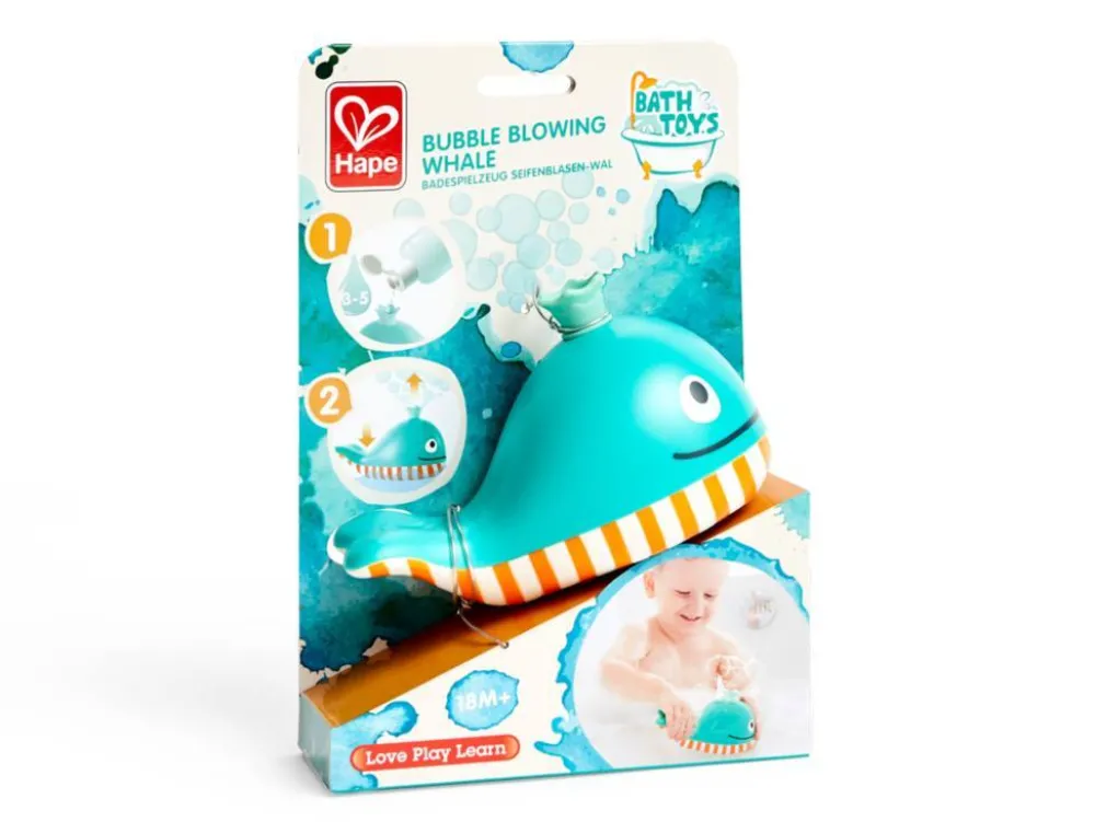 Hape Ballena Burbujas ·*Niños Mochilas, Cestas Y Bolsos Para Playa Y Piscina|Juguetes De Playa