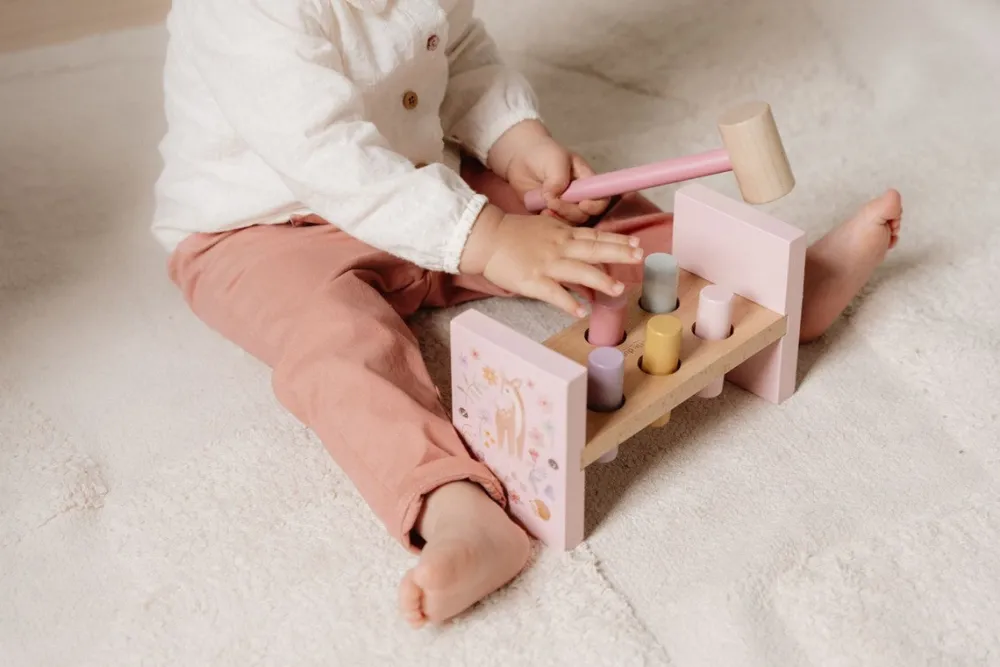 Little Dutch Banco de Golpeo Fairy Garden*Niños Juguetes Waldorf|Juguetes Montessori