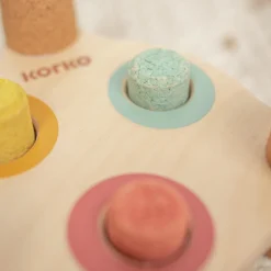 Korko Banco de Golpeo Tap Tap Rainbow ·*Niños Korko|Juguetes Waldorf