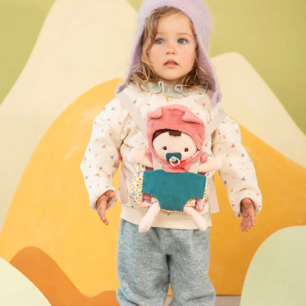 Lilliputiens Bebé Jeanne con portabebés ·*Niños Muñecos Blanditos|Peluches