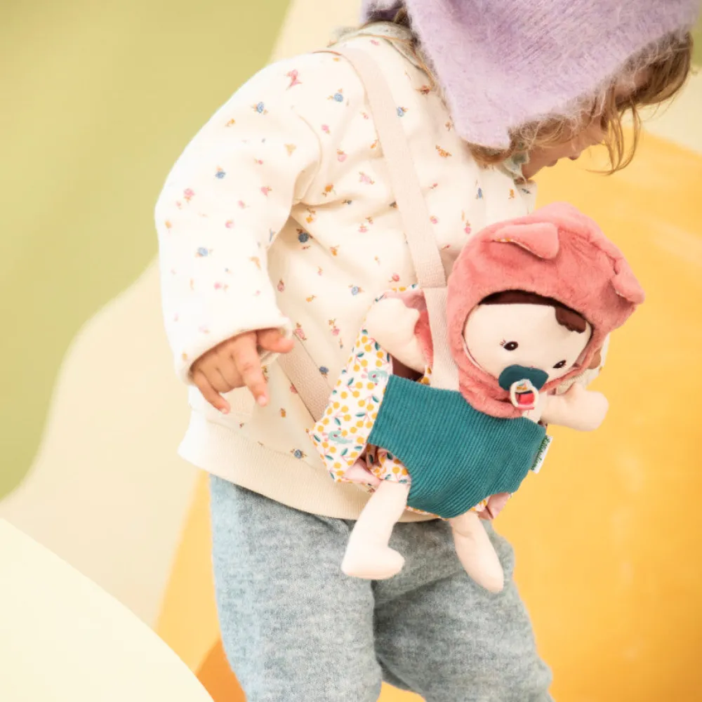 Lilliputiens Bebé Jeanne con portabebés ·*Niños Muñecos Blanditos|Peluches