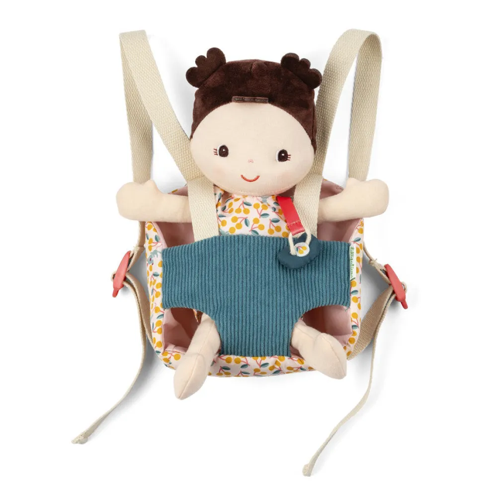 Lilliputiens Bebé Jeanne con portabebés ·*Niños Muñecos Blanditos|Peluches