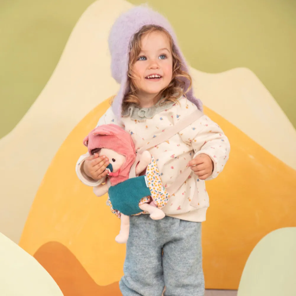 Lilliputiens Bebé Jeanne con portabebés ·*Niños Muñecos Blanditos|Peluches