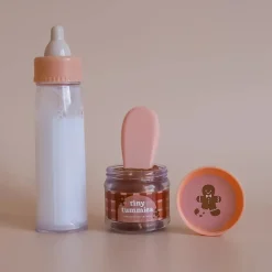 Tiny Harlow Biberon Mágico y Potito Navidad con cuchara para muñecos ·*Niños Accesorios Para Muñecas Bebé|Muñecos Bebés