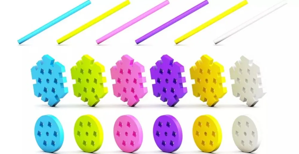 Meli Bloques · Basic Constructor 400 piezas Pastel*Niños Bloques Meli|Juguetes Y Juegos Motricidad Fina