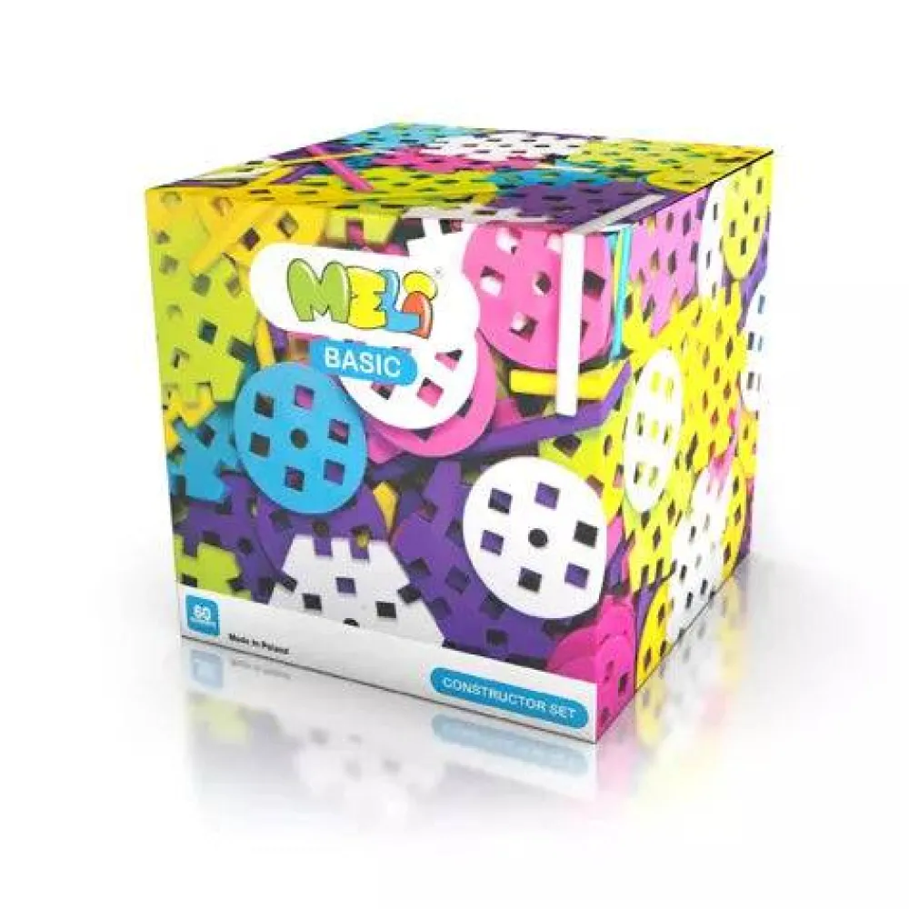 Meli Bloques · Basic Constructor Set 60pcs Pastel*Niños Bloques Meli|Juguetes Y Juegos Motricidad Fina