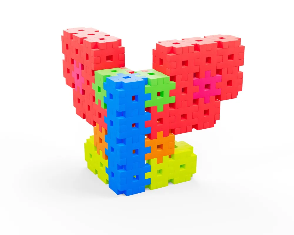 Meli Bloques · Basic Edu 1200 piezas Neon*Niños Bloques Meli|Juguetes Y Juegos Motricidad Fina