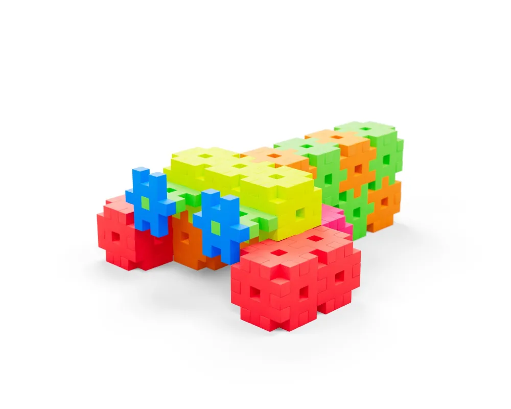 Meli Bloques · Basic Edu 1200 piezas Neon*Niños Bloques Meli|Juguetes Y Juegos Motricidad Fina