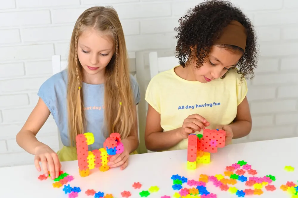Meli Bloques · Basic Edu 1200 piezas Neon*Niños Bloques Meli|Juguetes Y Juegos Motricidad Fina