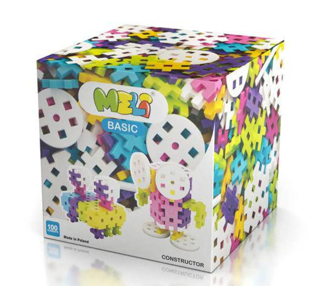 Meli Bloques · Basic Pastel Constructor 100 piezas*Niños Bloques Meli|Juguetes Y Juegos Motricidad Fina