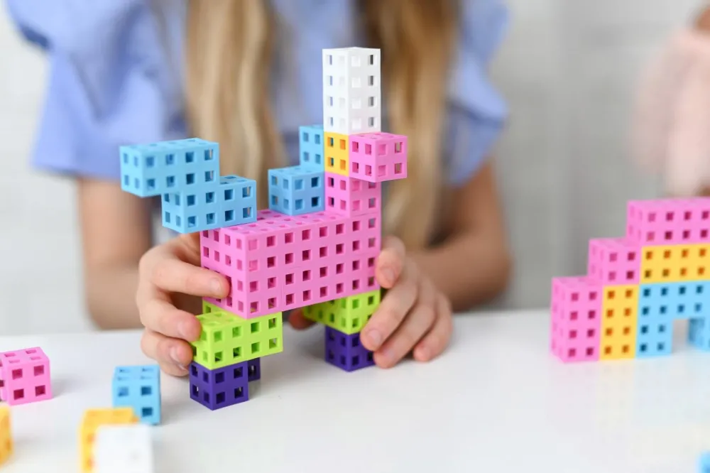 Meli Bloques · Cube 100 piezas Pastel*Niños Bloques Meli|Juguetes Y Juegos Motricidad Fina