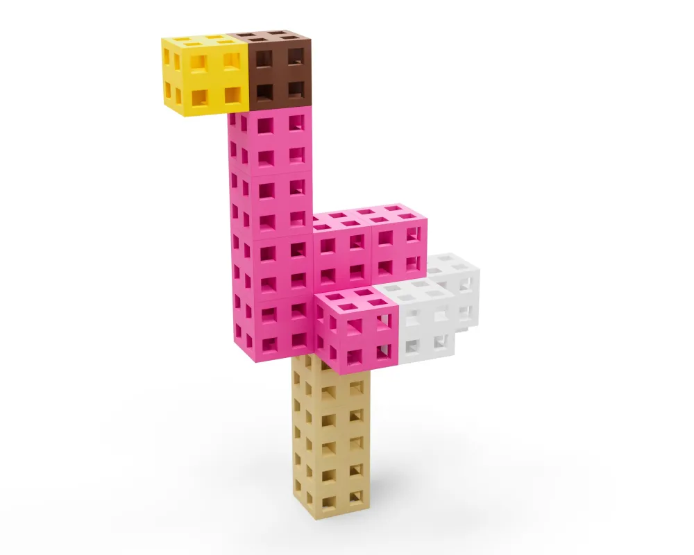 Meli Bloques · Cube 100 piezas Pastel*Niños Bloques Meli|Juguetes Y Juegos Motricidad Fina