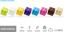 Meli Bloques · Cube 100 piezas Pastel*Niños Bloques Meli|Juguetes Y Juegos Motricidad Fina