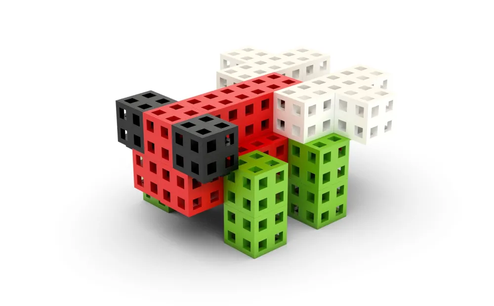 Meli Bloques · Cube 200 piezas*Niños Bloques Meli|Juguetes Y Juegos Motricidad Fina