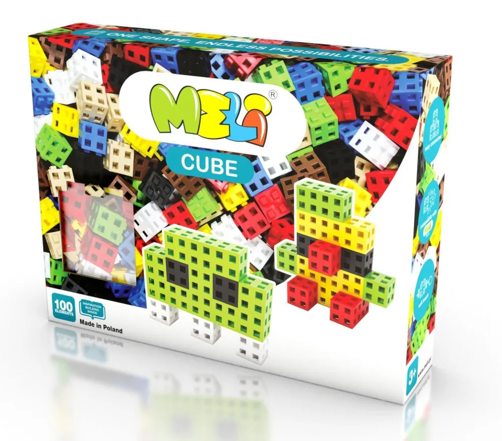 Meli Bloques · Cube 100 piezas*Niños Bloques Meli|Juguetes Y Juegos Motricidad Fina