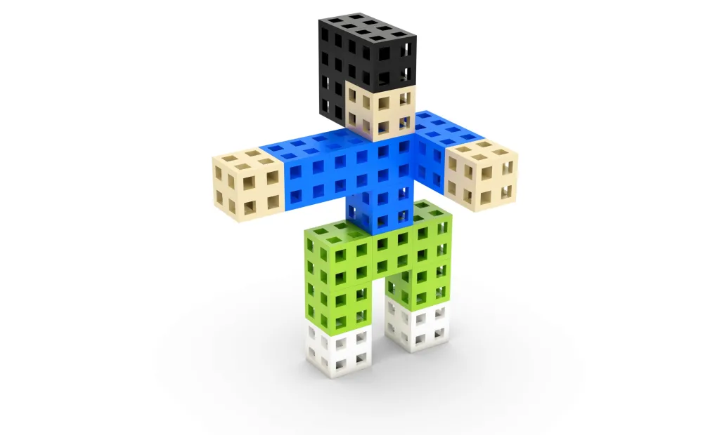 Meli Bloques · Cube 50 piezas*Niños Bloques Meli|Juguetes Y Juegos Motricidad Fina