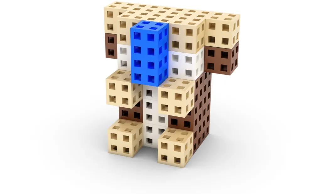 Meli Bloques · Cube Edu 300 piezas*Niños Bloques Meli|Juguetes Y Juegos Motricidad Fina
