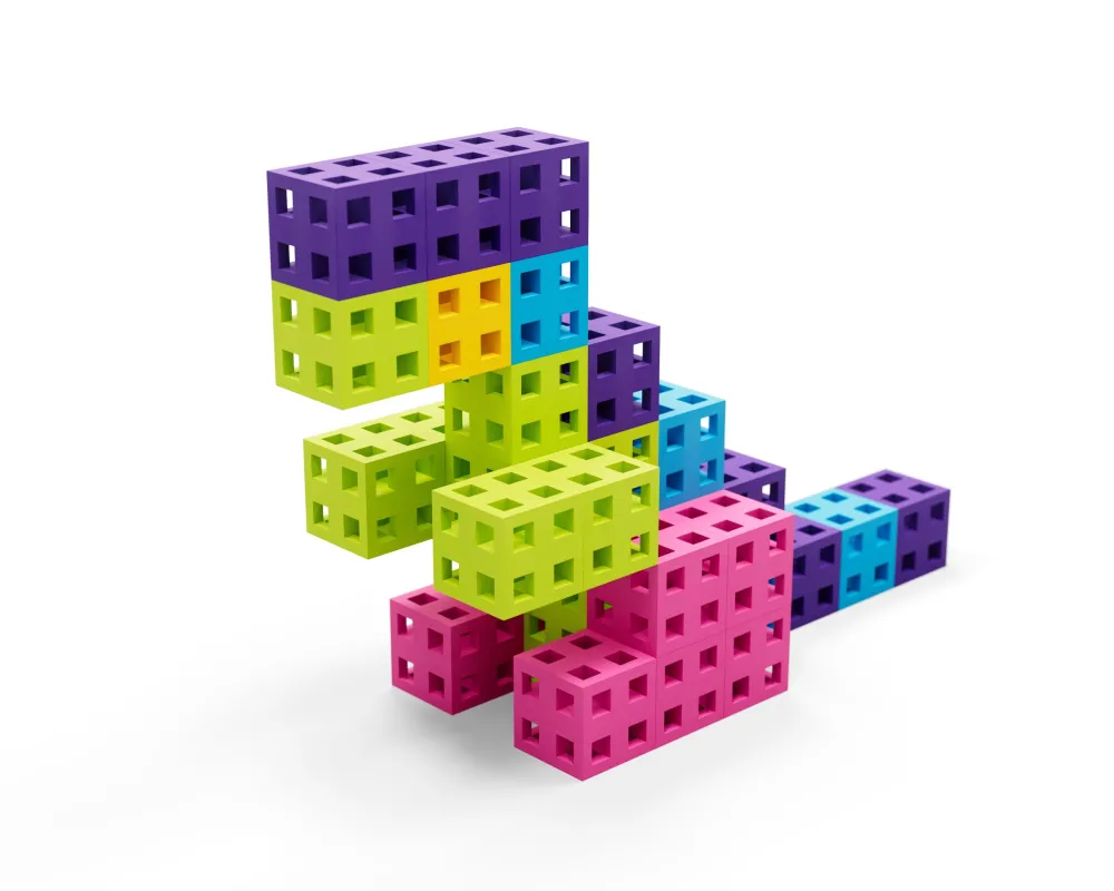 Meli Bloques · Cube Edu 300 piezas Pastel*Niños Bloques Meli|Juguetes Y Juegos Motricidad Fina