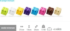 Meli Bloques · Cube Edu 300 piezas Pastel*Niños Bloques Meli|Juguetes Y Juegos Motricidad Fina