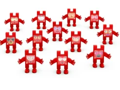 Meli Bloques · Emoti Bombero · 12 piezas*Niños Bloques Meli|Juguetes Y Juegos Motricidad Fina
