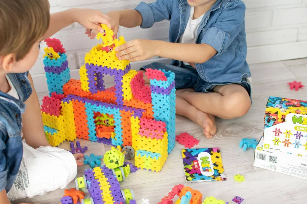 Meli Bloques · Emoti Happy · 12 piezas*Niños Bloques Meli|Juguetes Y Juegos Motricidad Fina